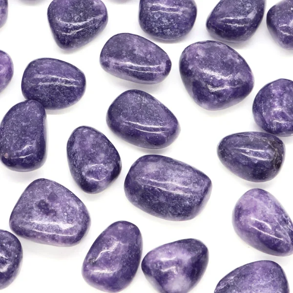 Natural Lilac Lepidolite Tumbled Stone – Calming Reiki Crystal for Meditation, Decor & Healing (1pc or Bulk Packs) - Image 3