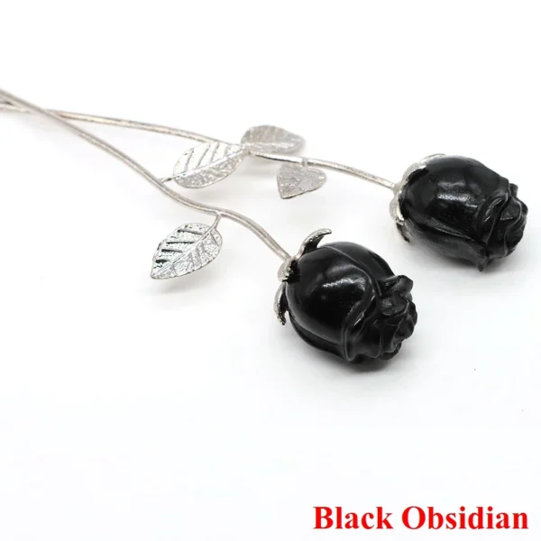 Crystal Carved Rose Flower – Natural Amethyst & Quartz Wedding Favours, Healing Décor & Romantic Gifts - Image 8