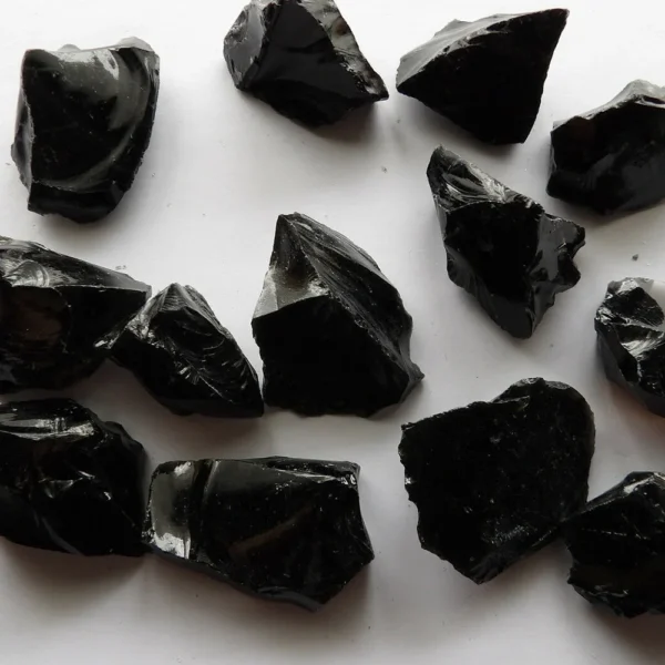 Raw Black Obsidian Rough Stones - Natural Quartz Healing Crystals for Home Décor, Mineral Specimen, and Spiritual Energy - Image 3