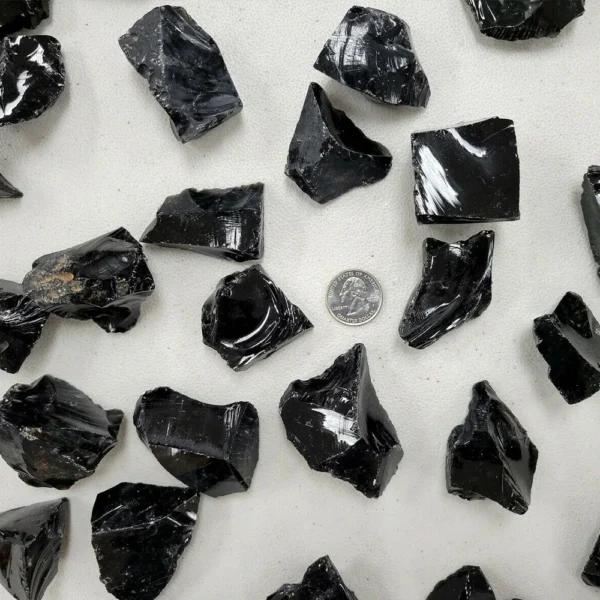 Raw Black Obsidian Rough Stones - Natural Quartz Healing Crystals for Home Décor, Mineral Specimen, and Spiritual Energy - Image 4