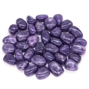 Natural Lilac Lepidolite Tumbled Stone – Calming Reiki Crystal for Meditation, Decor & Healing (1pc or Bulk Packs)