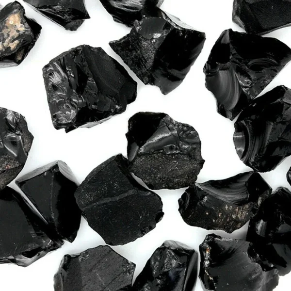 Raw Black Obsidian Rough Stones - Natural Quartz Healing Crystals for Home Décor, Mineral Specimen, and Spiritual Energy - Image 5