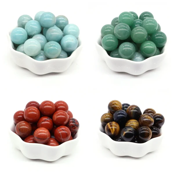 Unlock the Power of Natural Healing with 16mm Mini Round Crystal Balls - A Unique Energy Stone Set for Spiritual Growth and Home Décor - Image 4