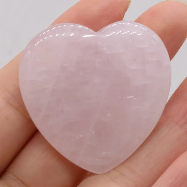 Feel the Love: Natural Crystal Heart Thumb Stone for Healing & Harmony - Image 4