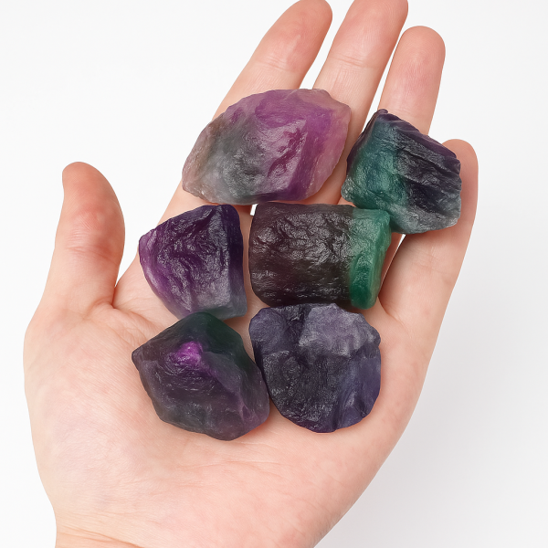 Discover the Magic: Raw Rainbow Fluorite Healing Crystals