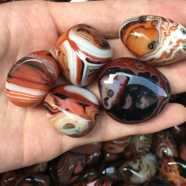 Natural Smooth Agate Stone Healing Crystal Geode - Image 3