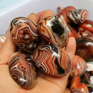 Natural Smooth Agate Stone Healing Crystal Geode