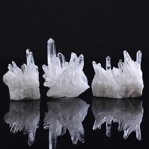 Ignite Your Space: Raw White Quartz Crystal Cluster for Purity & Power