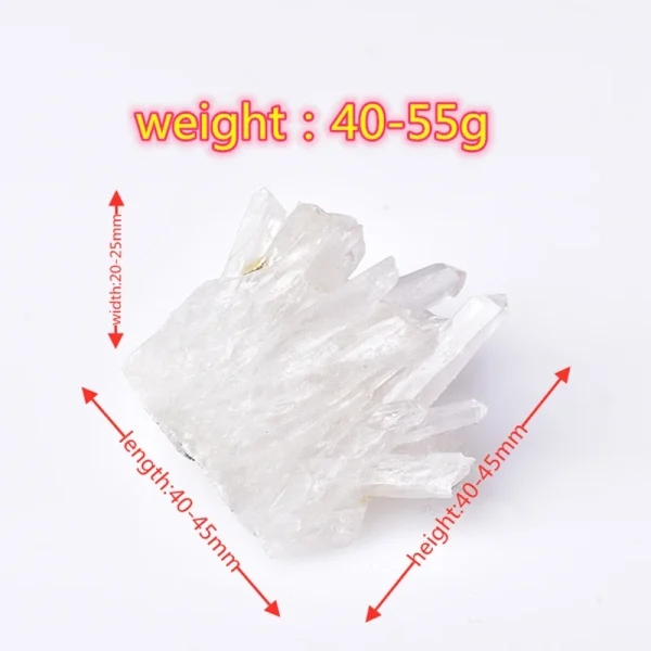 Ignite Your Space: Raw White Quartz Crystal Cluster for Purity & Power - Image 6