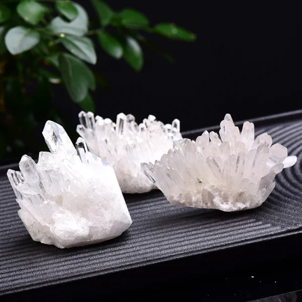 Ignite Your Space: Raw White Quartz Crystal Cluster for Purity & Power - Image 4