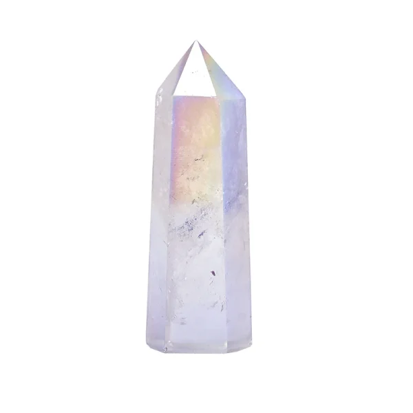 Channel Celestial Light: Aura Clear Quartz Crystal Point Wand for Healing & Harmony - Image 6