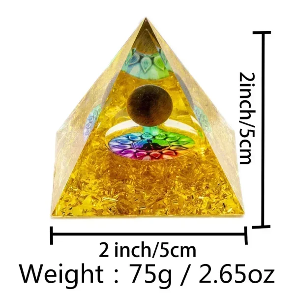 Power Up Your Space: Natural Crystal Energy Generator Pyramid - Image 2