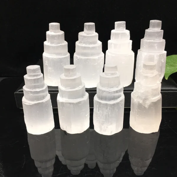 Elevate Your Energy: Natural White Selenite Crystal Tower for Purity & Peace - Image 3