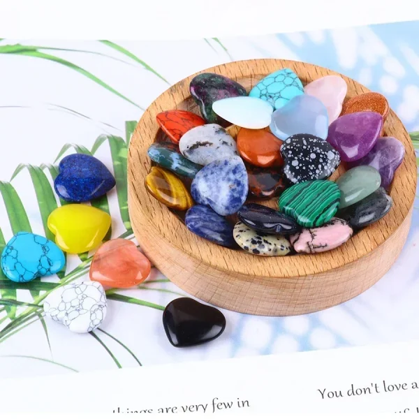 Ignite Love & Healing: Tumbled Rose Quartz Crystal Hearts - Image 7