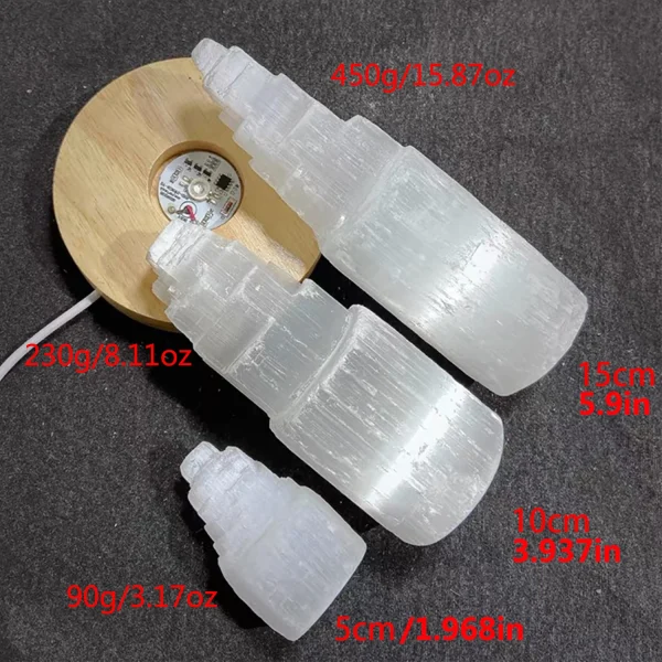 Elevate Your Energy: Natural White Selenite Crystal Tower for Purity & Peace - Image 2