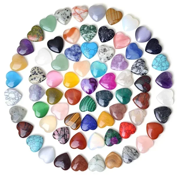 Ignite Love & Healing: Tumbled Rose Quartz Crystal Hearts - Image 4