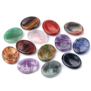 Find Your Calm: Natural Gemstone Thumb Worry Stones for Healing & Peace