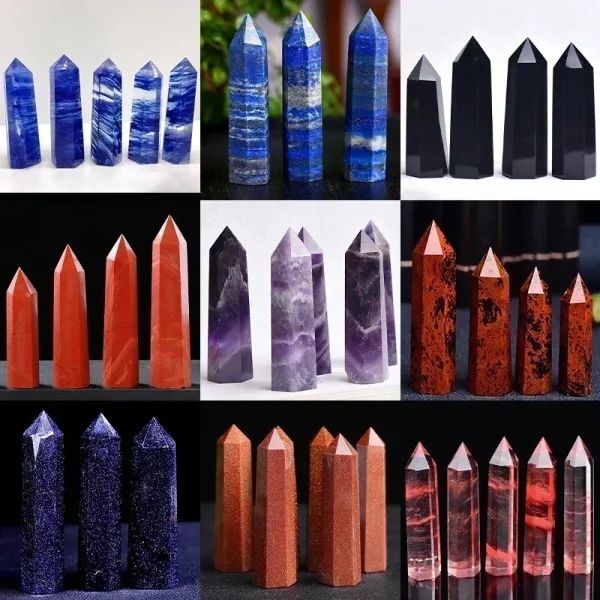 Unleash Positive Energy: Natural Crystal Point Wands for Healing & Decor - Image 3