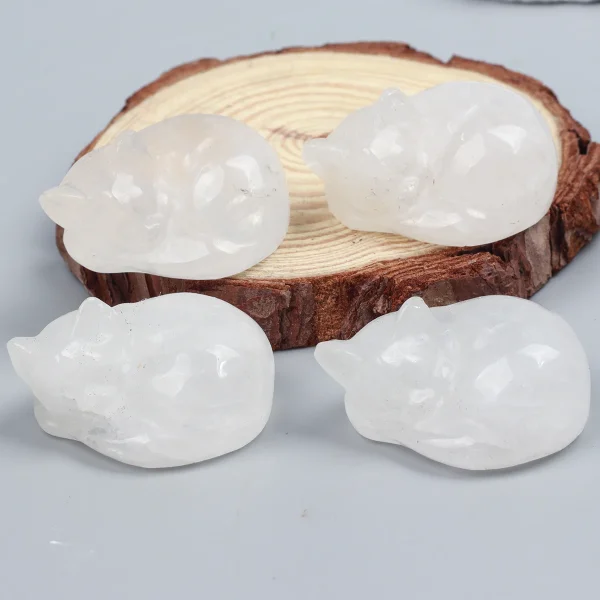 Enchanting Crystal Kittens: Hand-Carved Energy for Your Home! - Image 4