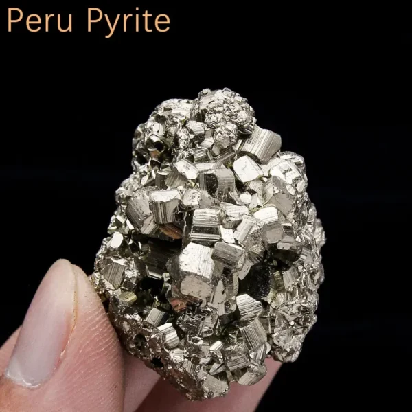 Unleash Prosperity: High-Quality Natural Peru Pyrite Cube Cluster - Image 2