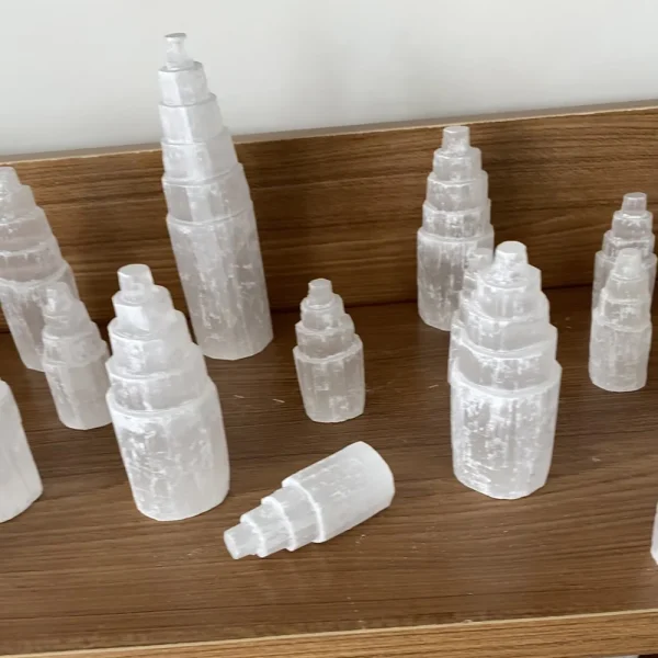 Elevate Your Energy: Natural White Selenite Crystal Tower for Purity & Peace - Image 5