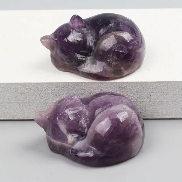 Enchanting Crystal Kittens: Hand-Carved Energy for Your Home! - Image 5