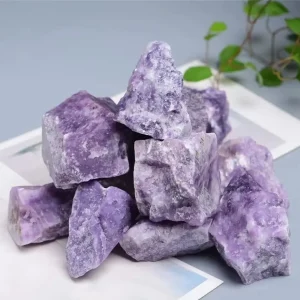 Natural Rough Purple Lepidolite Raw