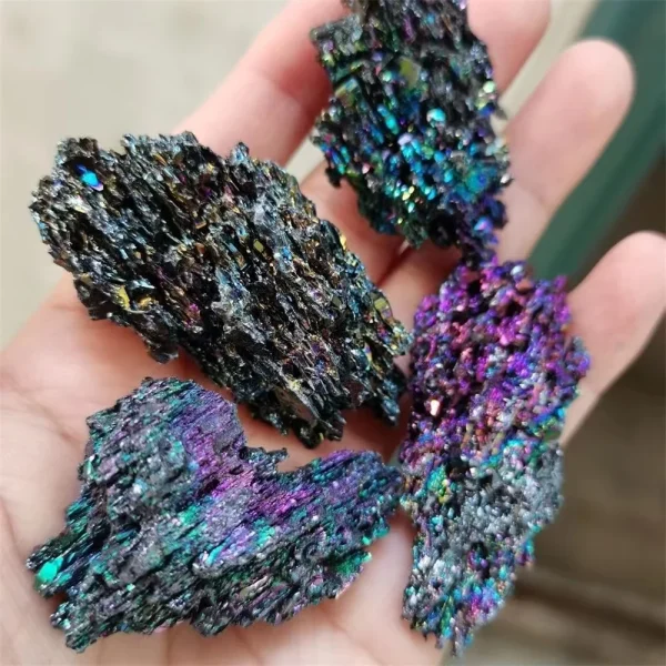 Embrace Rainbows: Colorful Aura Mineral Specimen for Healing & Harmony