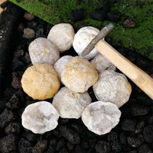 Unveil Earth's Secret: Natural Unopened Agate Geode for Mystery & Magic