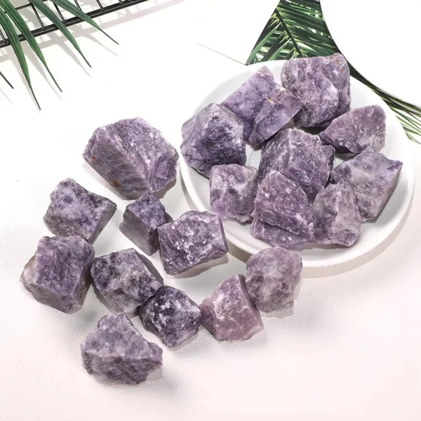 Calm Your Soul: Natural Rough Purple Lepidolite Raw Gemstone for Peace & Healing - Image 3