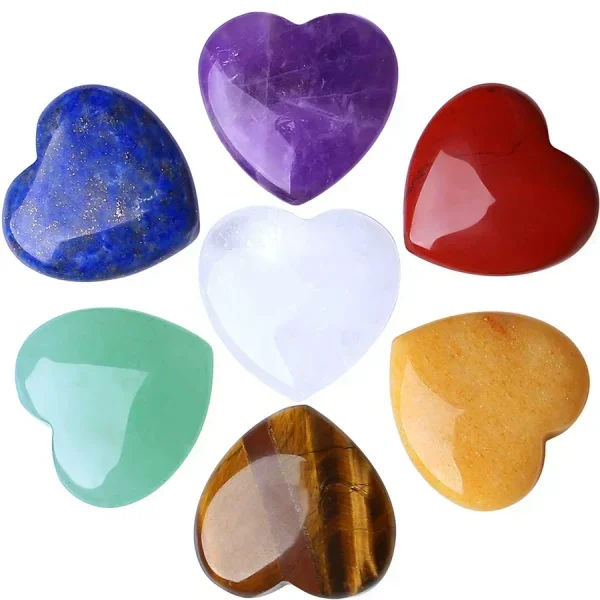 Ignite Love & Healing: Tumbled Rose Quartz Crystal Hearts - Image 5