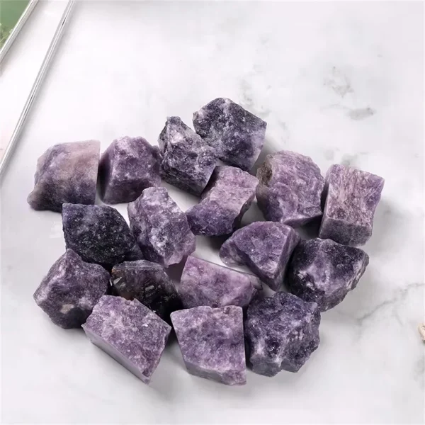 Calm Your Soul: Natural Rough Purple Lepidolite Raw Gemstone for Peace & Healing - Image 4