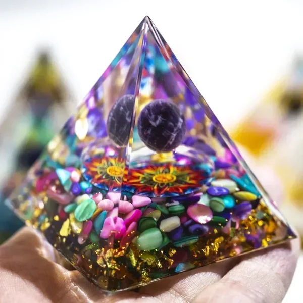 Power Up Your Space: Natural Crystal Energy Generator Pyramid - Image 4