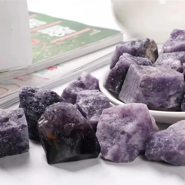 Calm Your Soul: Natural Rough Purple Lepidolite Raw Gemstone for Peace & Healing - Image 2