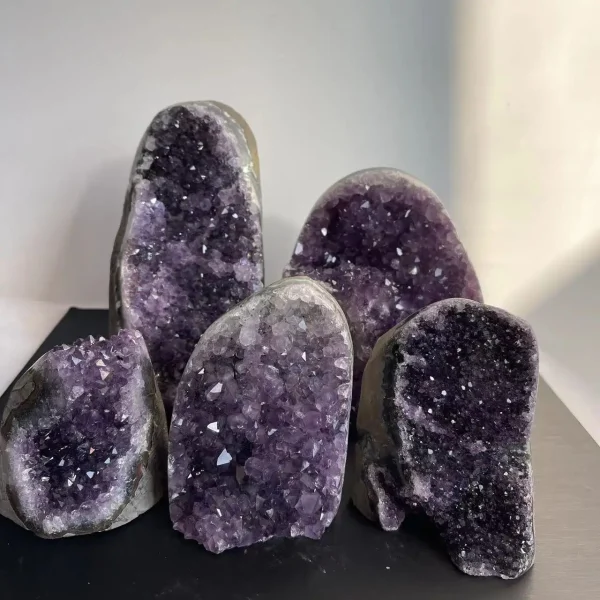 Unlock Serenity & Power: Natural Amethyst Crystal Cluster for Healing & Fortune